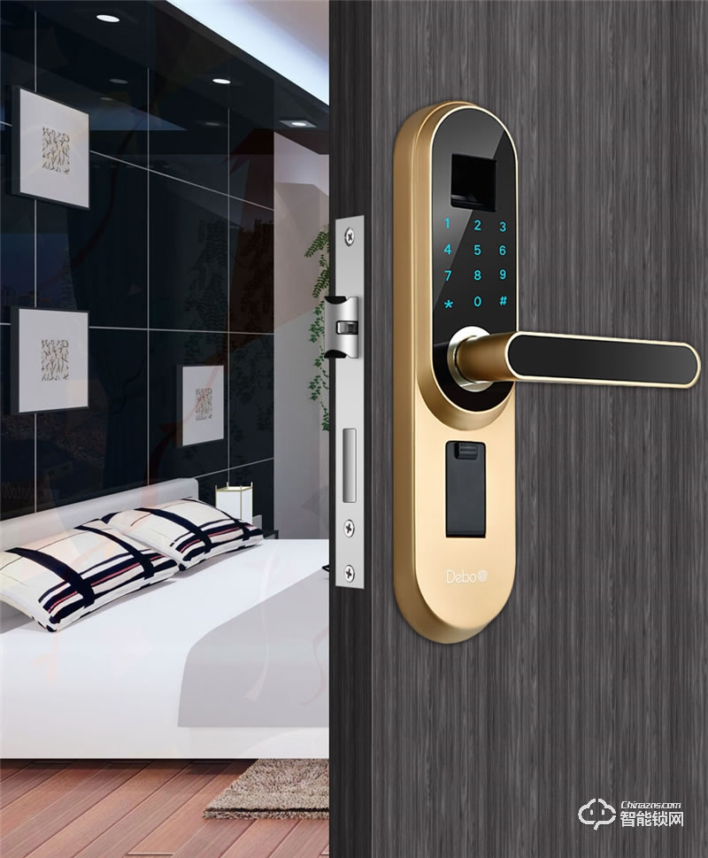 德莉堡智能鎖 188家用室內木門指紋鎖