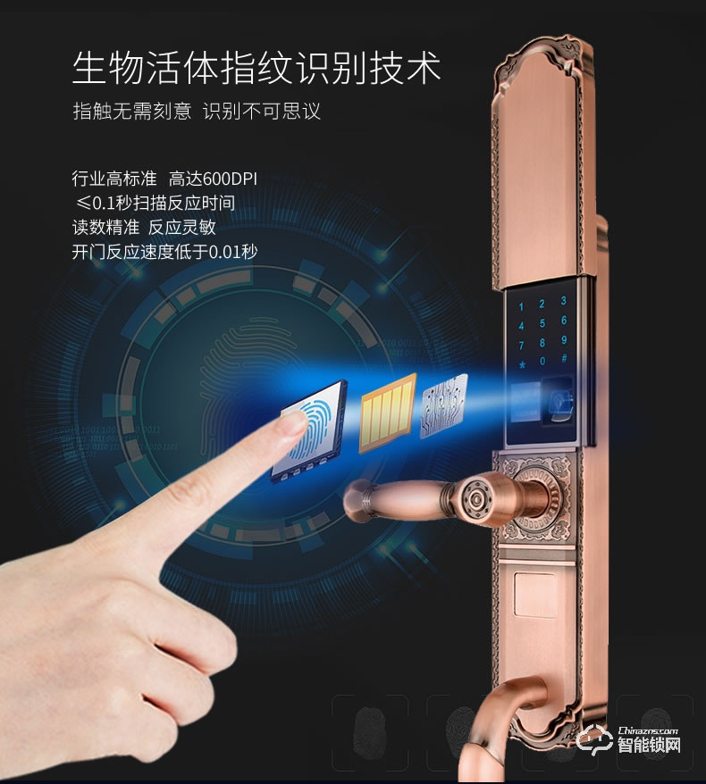 司浦特智能鎖 豪華別墅防盜門家用密碼鎖