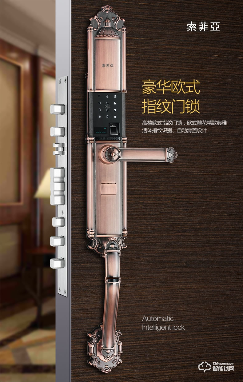 索菲亞智能鎖 S9別墅防盜門家用智能鎖