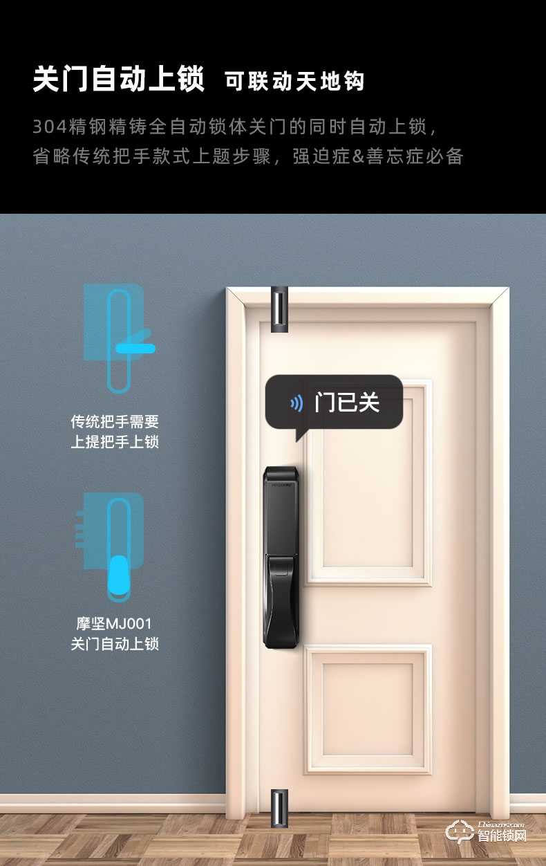 摩堅(jiān)智能鎖 MJ0001全自動(dòng)智能鎖指紋鎖