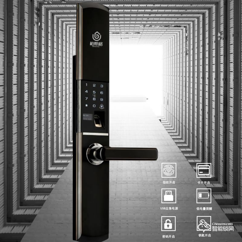 柏斯格智能鎖 Z3防盜門滑蓋智能密碼鎖