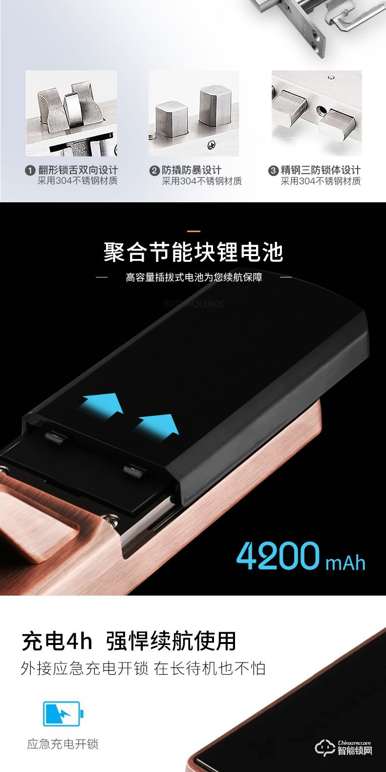 森太智能鎖 家用防盜門(mén)智能門(mén)鎖密碼鎖