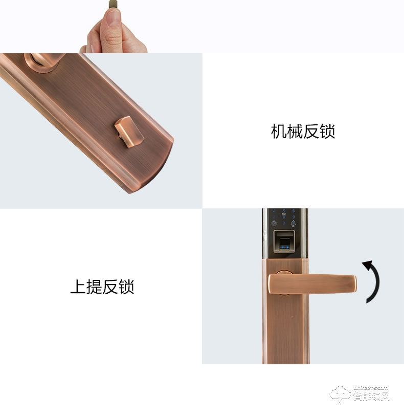 歐西姆智能鎖 M1880F家用防盜門鎖刷卡密碼鎖