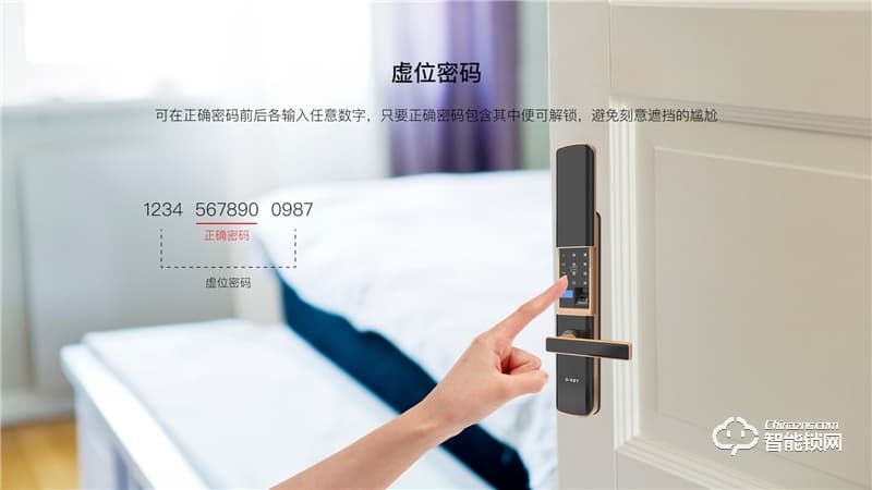 樂開智能鎖 S18室內家用玻璃臥室房門鎖