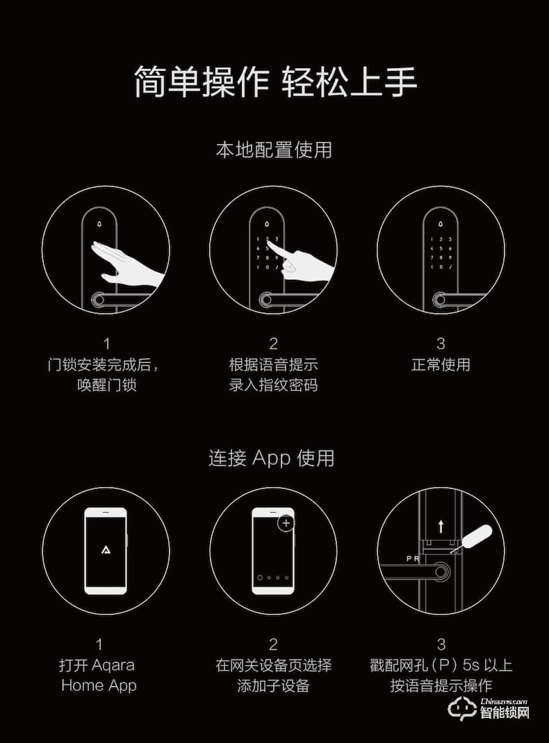 綠米智能鎖 HL家用防盜指紋電子智能門鎖