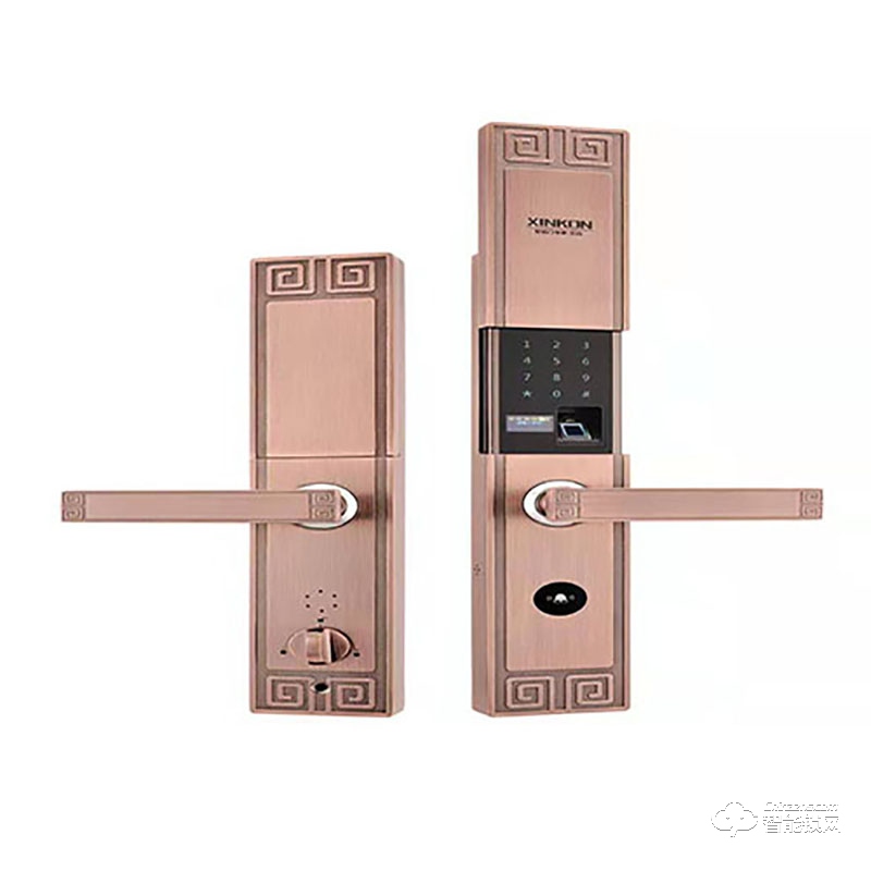 芯控智能鎖 防盜門鎖家用防貓眼刷卡鎖