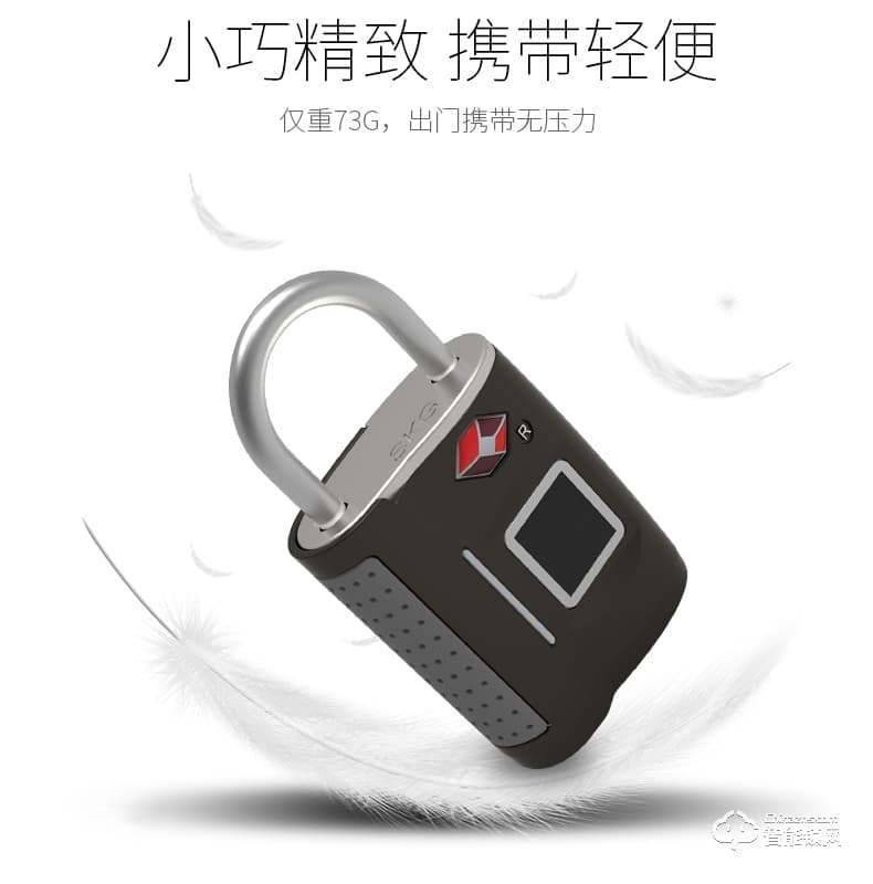 德典智能鎖 戶外旅行李箱包抽屜指紋掛鎖