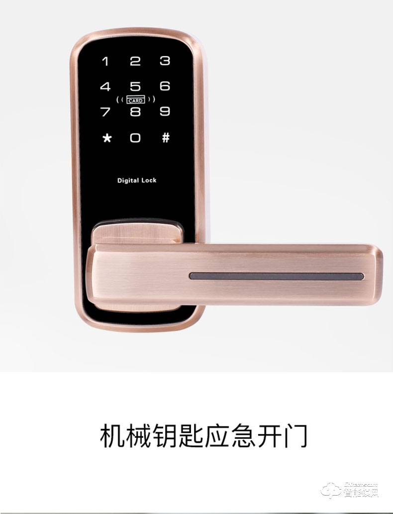 德典智能鎖 DM918室內(nèi)木門密碼鎖刷卡鎖