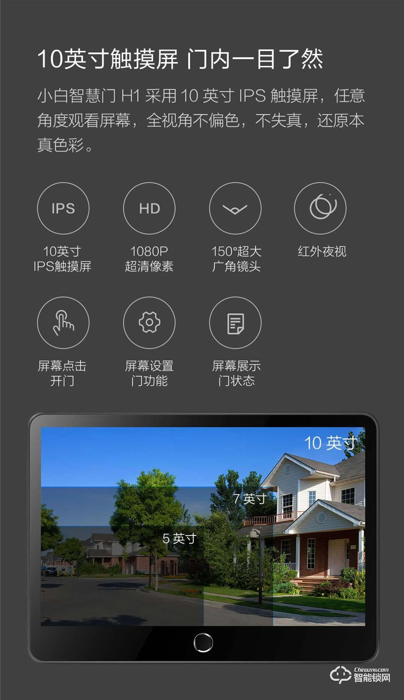 創米智能門 H1安全進戶門智慧門