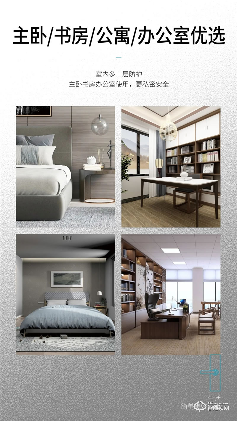 櫻花智能鎖 7002全自動(dòng)室內(nèi)門(mén)智能鎖