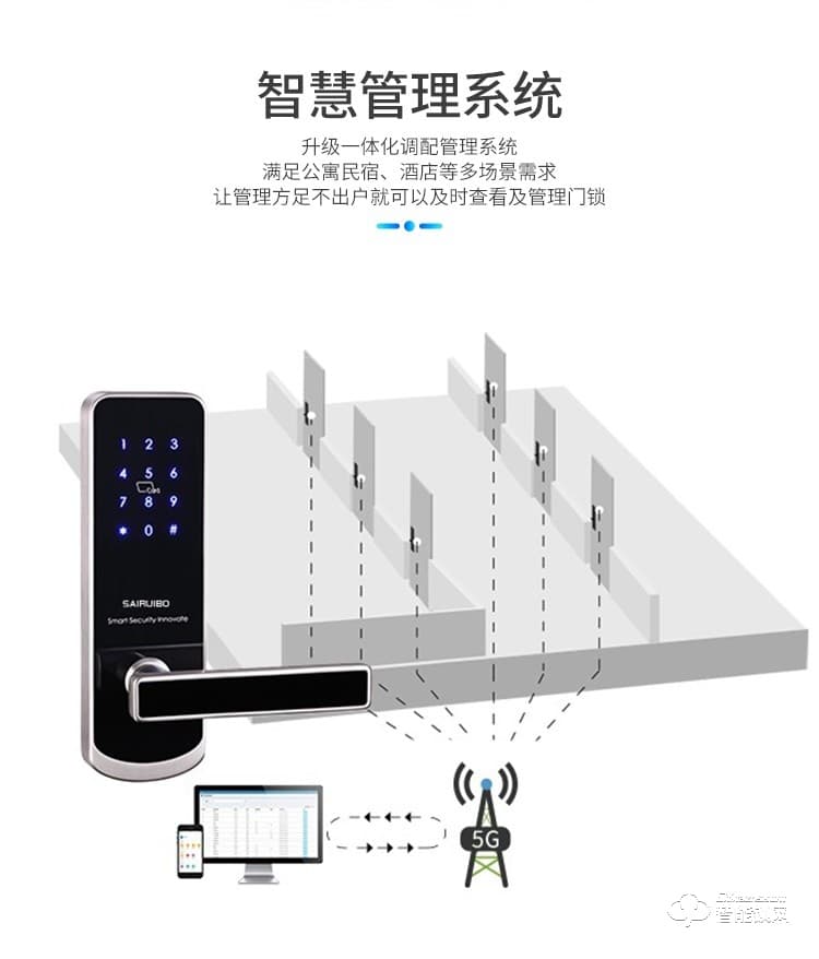 西紅仕智能鎖 H2小款民宿公寓密碼鎖