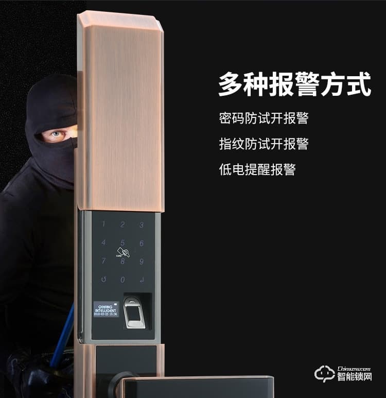 獅柯裝甲鎖 HD03家用電子防盜門(mén)指紋鎖