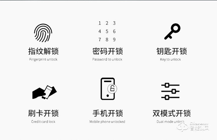 薩萊明智能鎖 V9滑蓋家用防盜門智能鎖