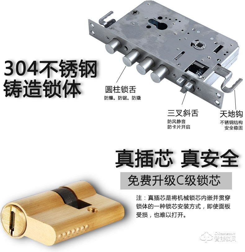 奧富仕智能鎖 AFS-A1573別墅鎖歐式風格大門鎖
