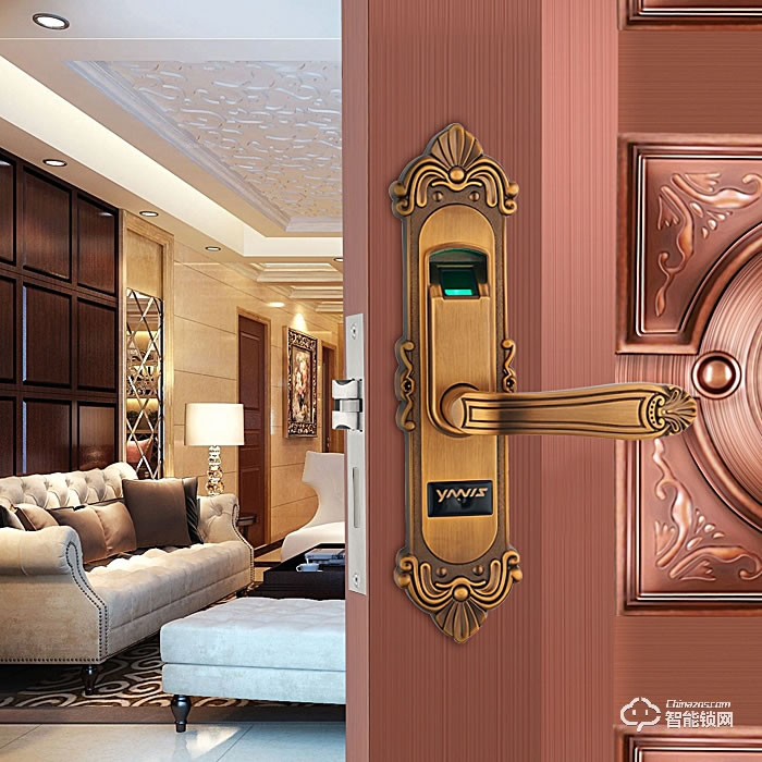 雅尼斯智能鎖 家用指紋鎖防盜鎖