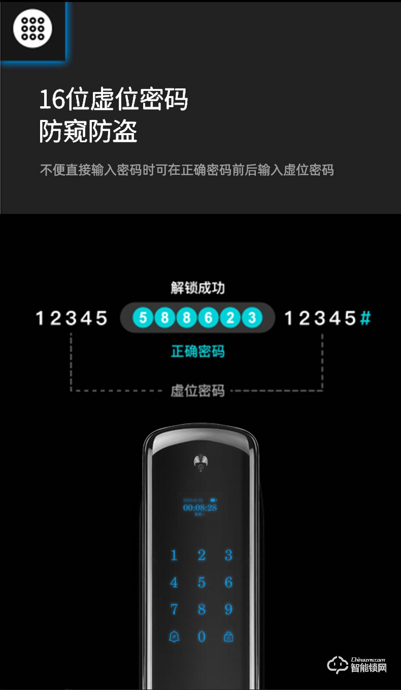 盾當家智能鎖 F9家用全自動智能門鎖密碼鎖