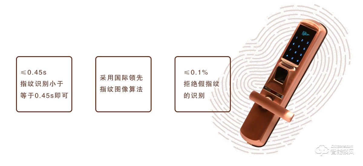 德安智能鎖 A8家用房間指紋鎖密碼鎖