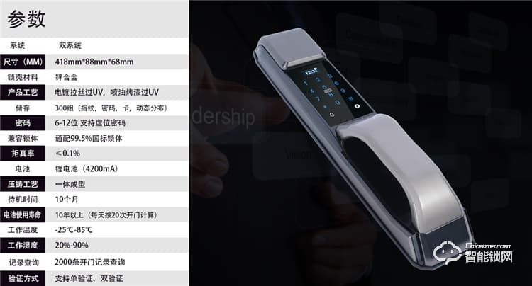 德安智能鎖 X7家用防盜公寓鎖密碼鎖