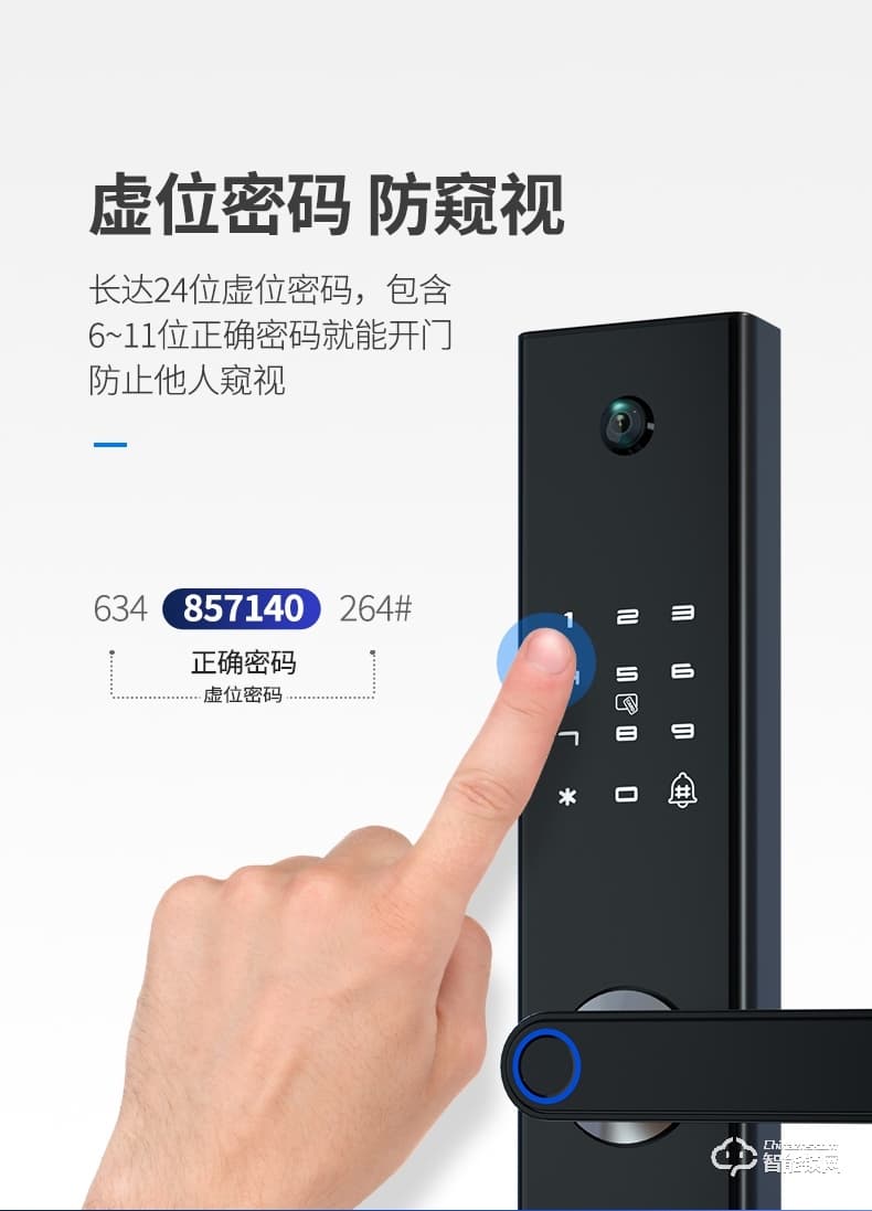 巴奈特智能鎖 K2可視貓眼帶監控鎖