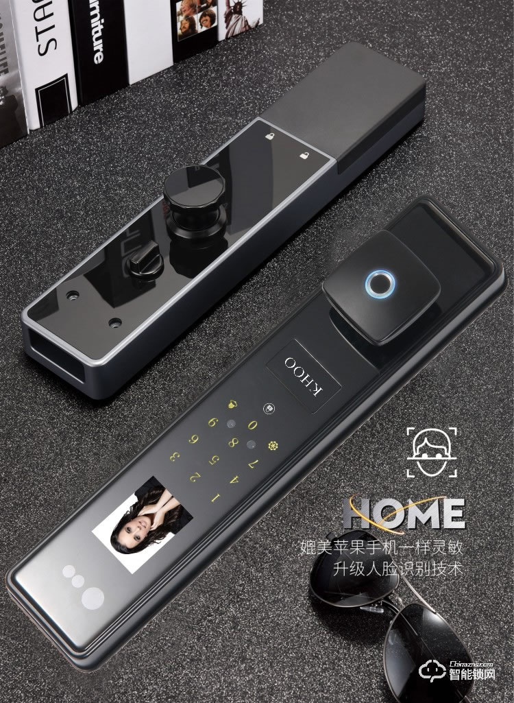 韓后智能鎖 KH-806人臉識(shí)別鎖指紋鎖全自動(dòng)智能鎖