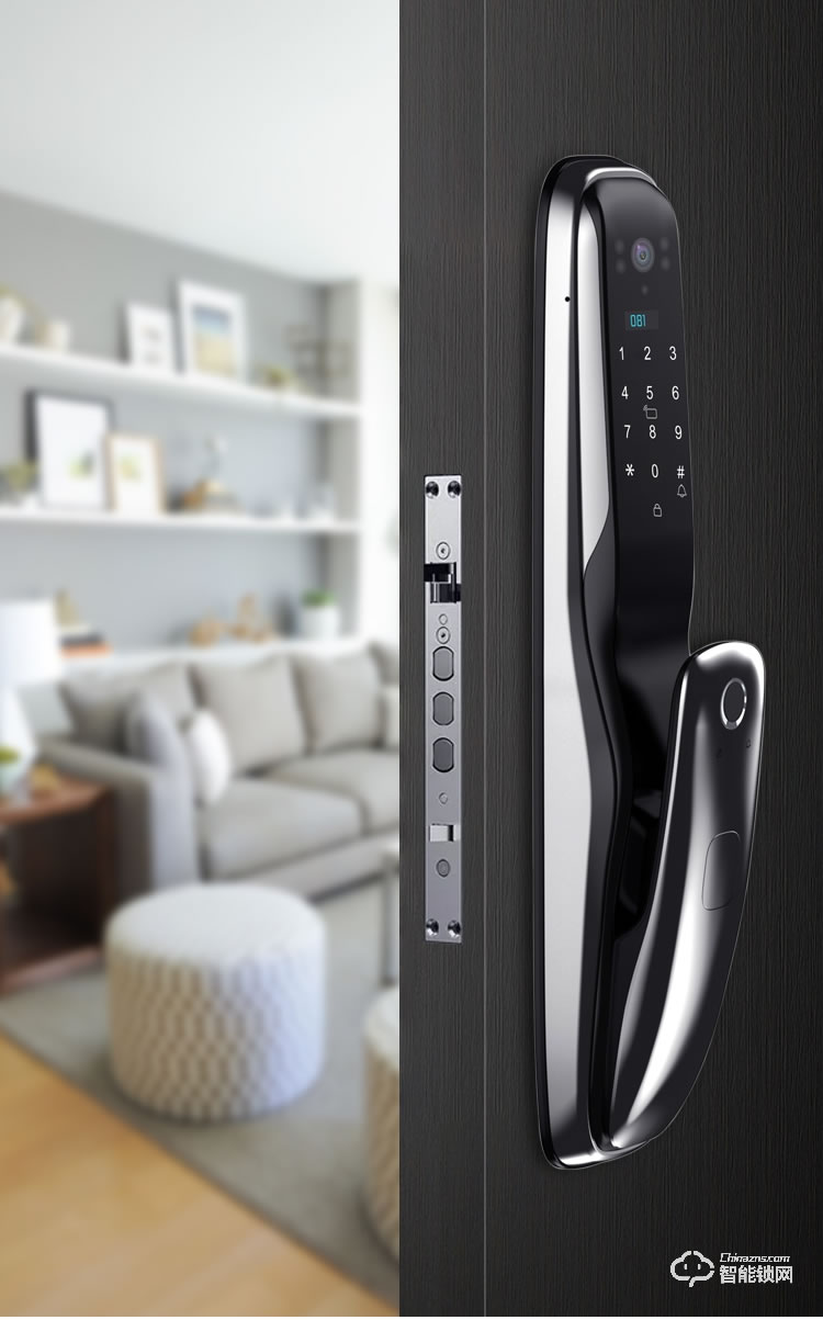 九科智能鎖 九鼎三號指紋密碼鎖防盜門電子鎖
