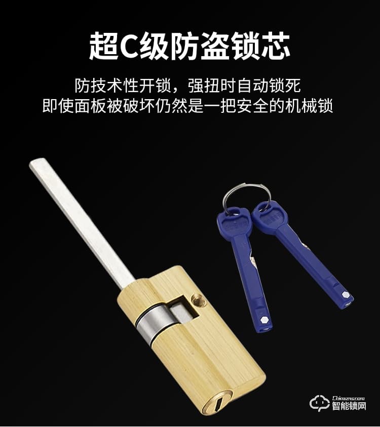 九科智能鎖 至尊四號手機遠程開鎖人臉識別鎖