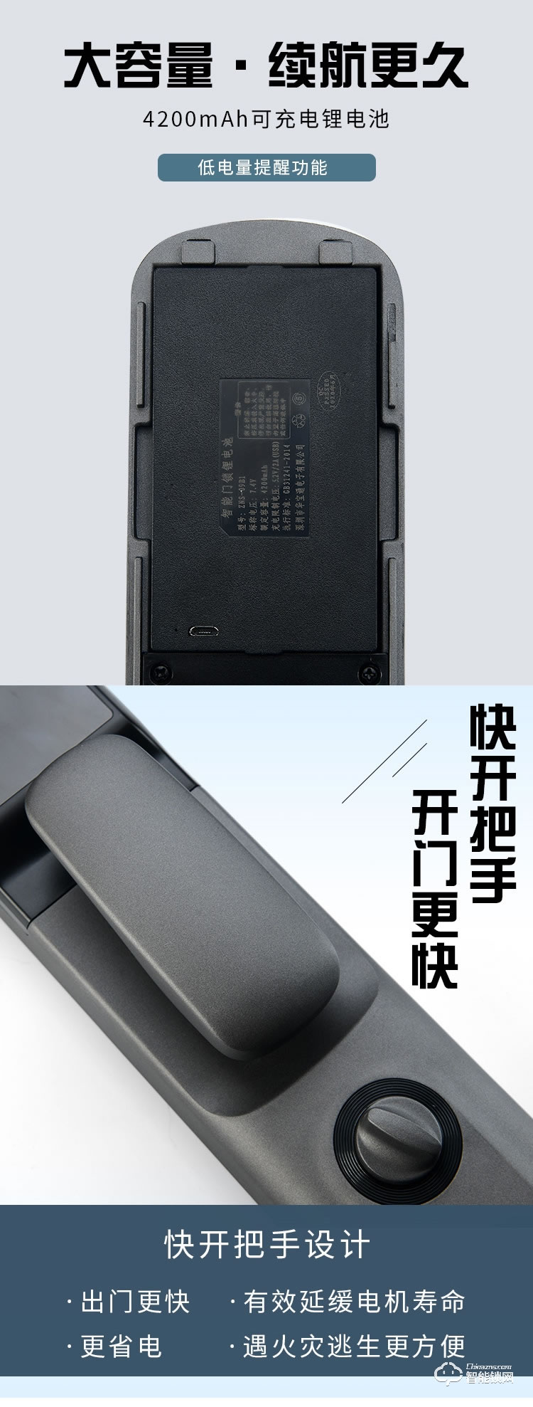 艾創米智能鎖 Q4全自動刷卡密碼電子鎖