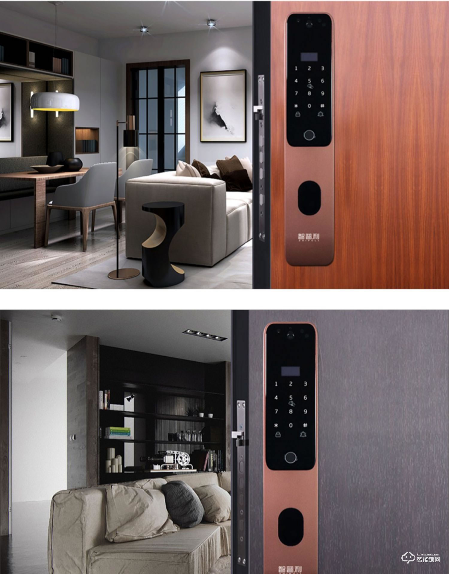 智普利智能鎖 D5家用防盜門密碼鎖