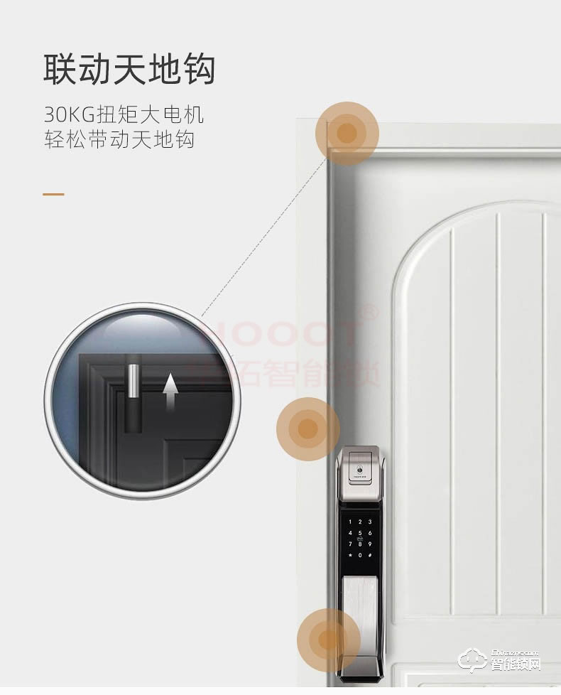 宏泰智能鎖 RL3全自動指靜脈密碼門鎖