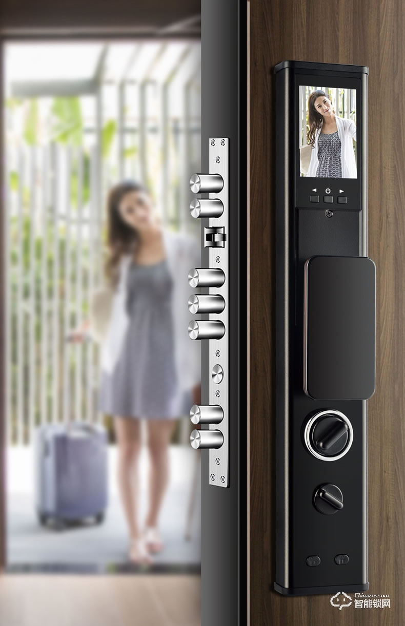 華拓智能鎖 H3X全自動內(nèi)置快開把手防盜門鎖