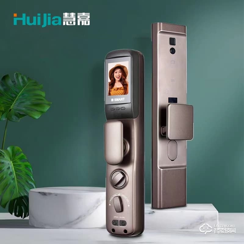 慧嘉智能鎖 家用防盜門貓眼電子門鎖