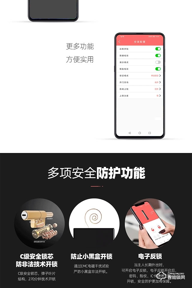 保仕盾智能鎖 Q1pro全自動帶監控攝像可視門鈴智能鎖