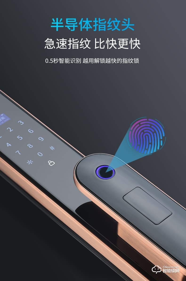 核奕智能鎖 E260家用智能貓眼密碼智能門鎖