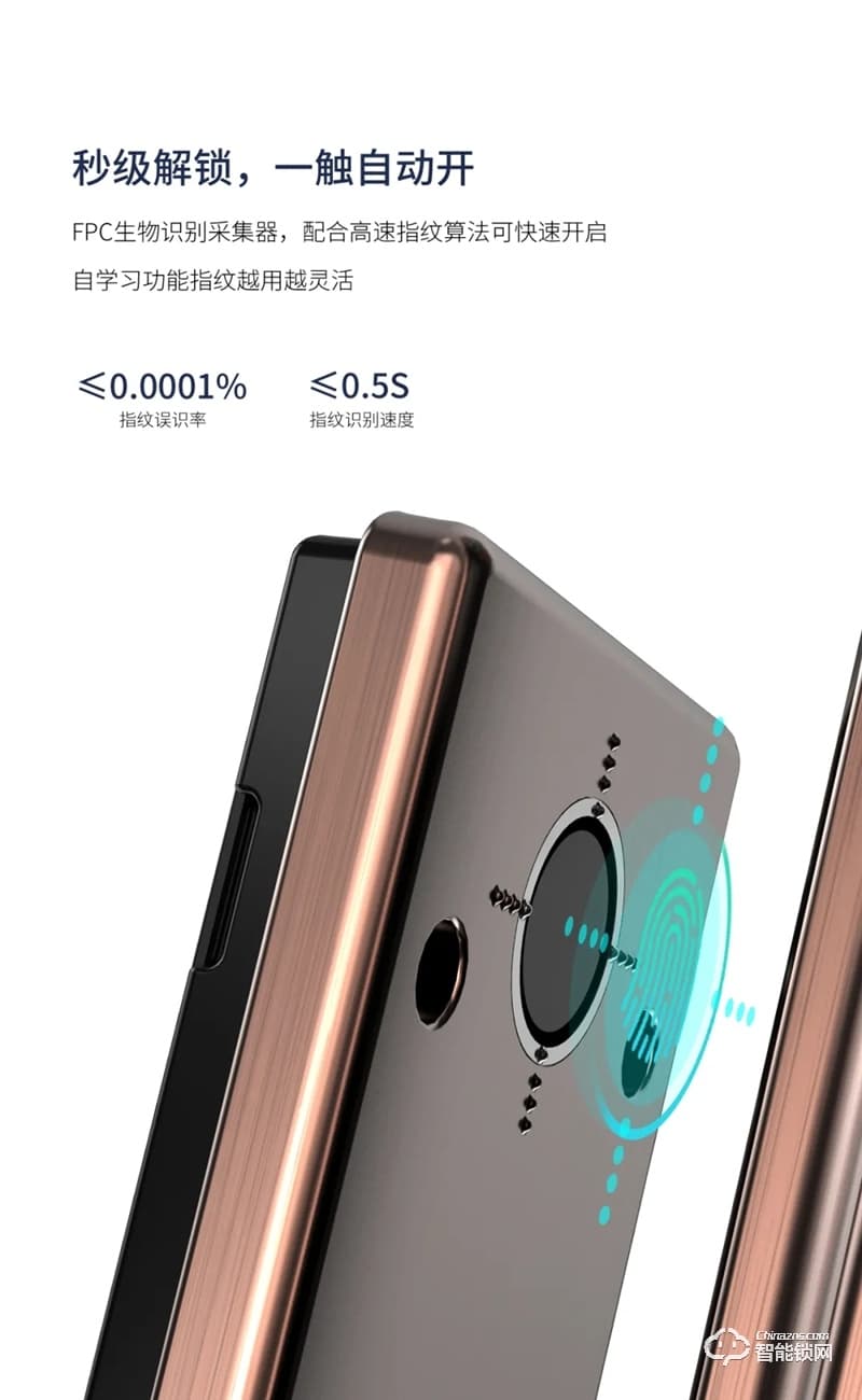 因特智能鎖 V55-S全自動(dòng)智能貓眼智能鎖