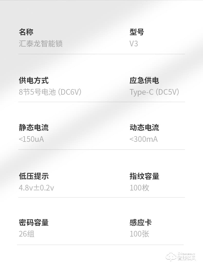 匯泰龍智能鎖 V3推拉式家用防盜門密碼智能鎖