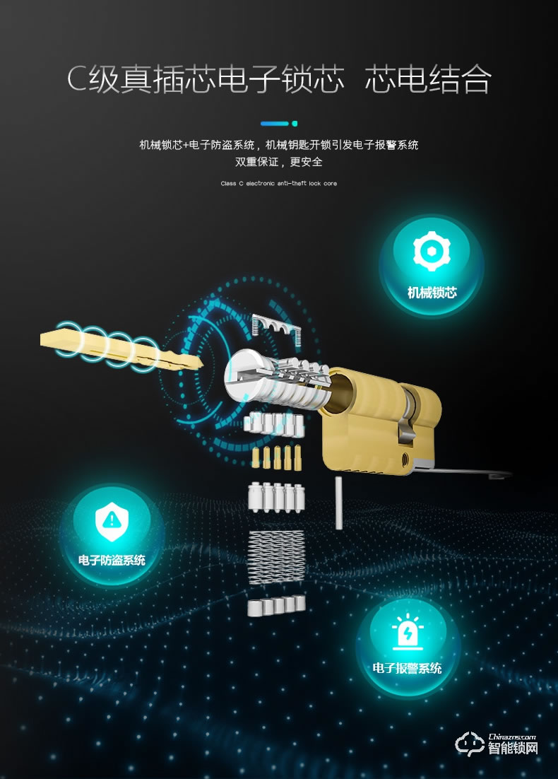 小智智能鎖 K11家用防盜門密碼鎖