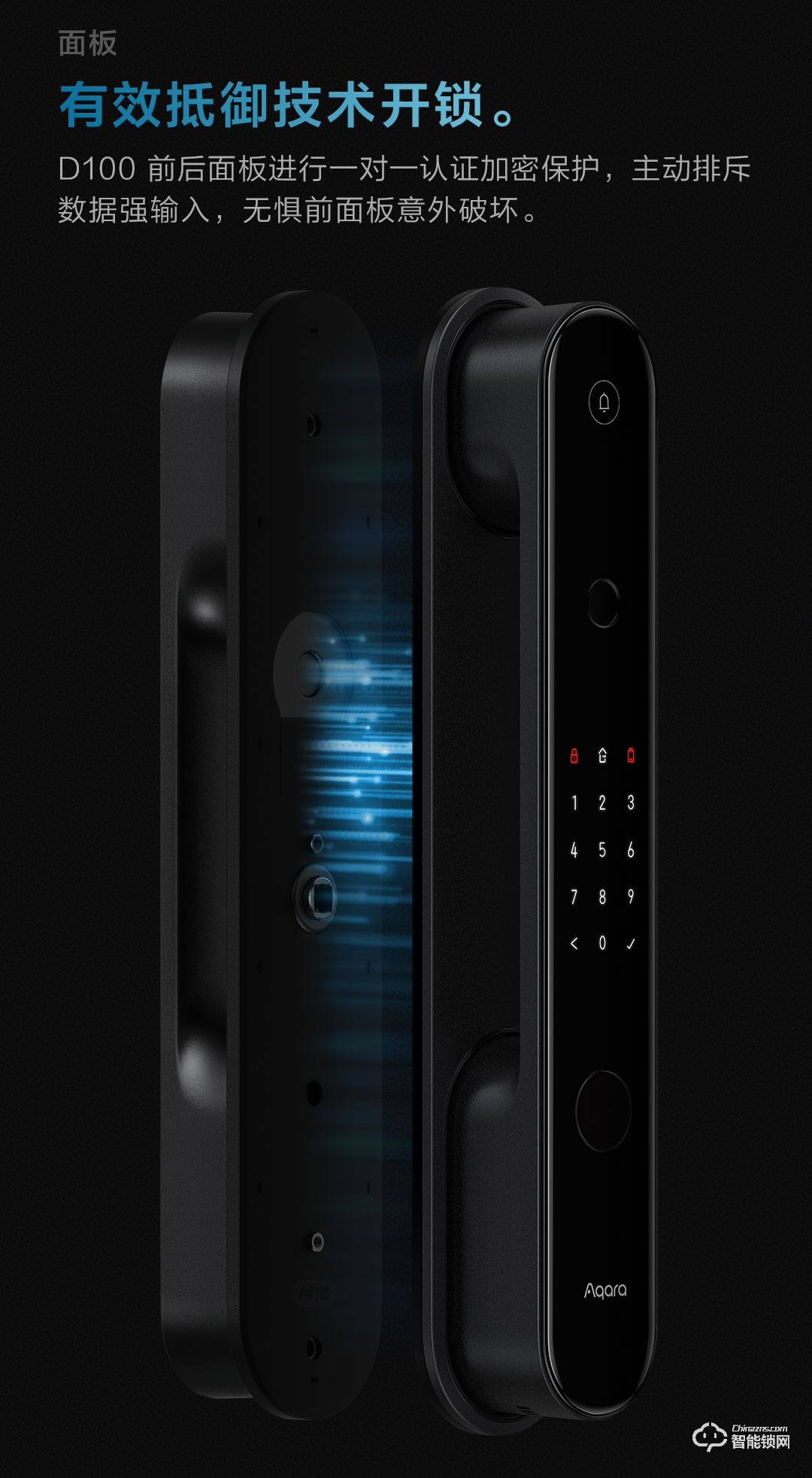 綠米智能鎖 D100全自動(dòng)智能推拉鎖