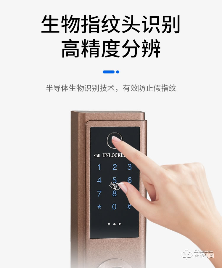 樂固智能鎖 M2辦公家用房間門指紋門鎖