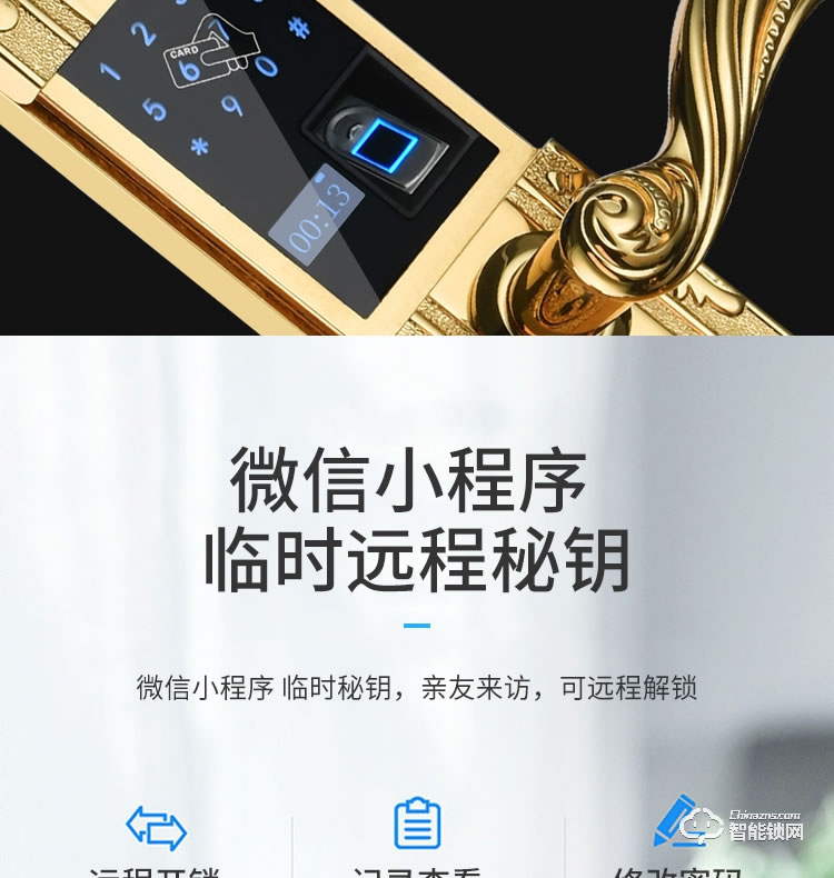 樂固智能鎖 F2大拉手豪華別墅式智能鎖