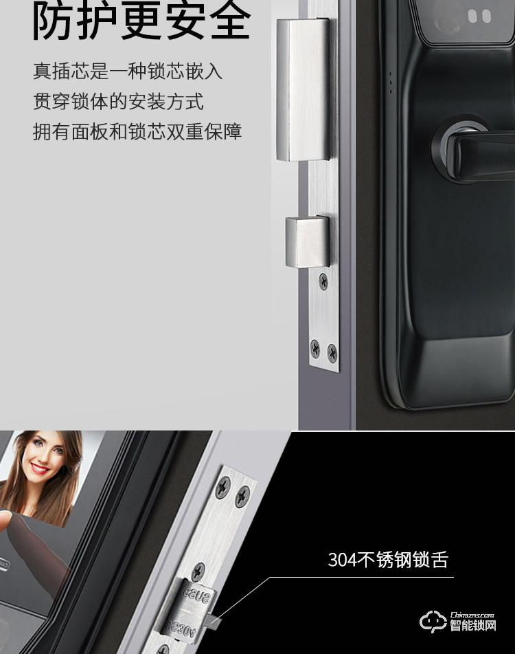 科羅威智能鎖 KLV-PR02全自動人臉識別智能鎖