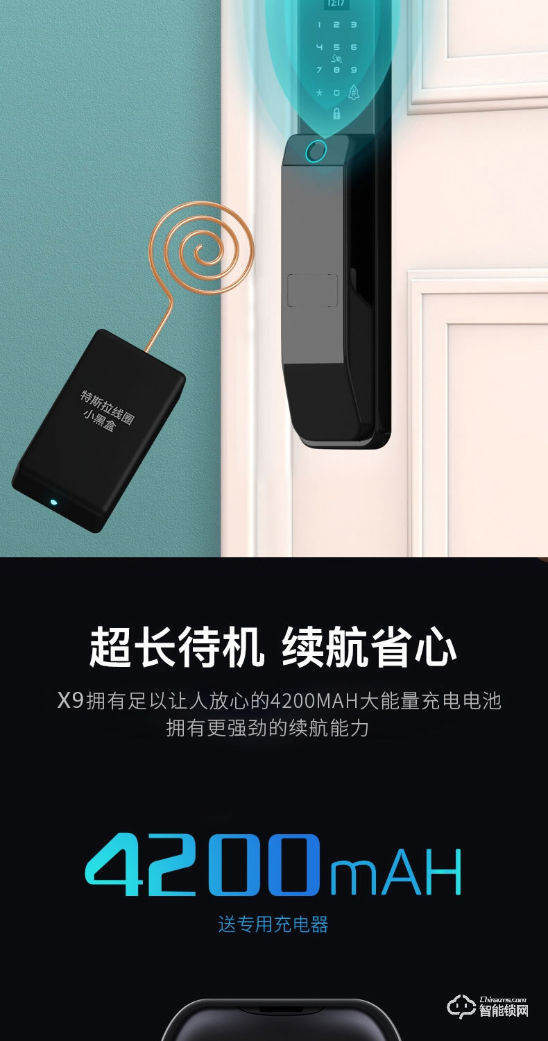 安嘉智能鎖 AN-X9全自動(dòng)可視貓眼智能鎖