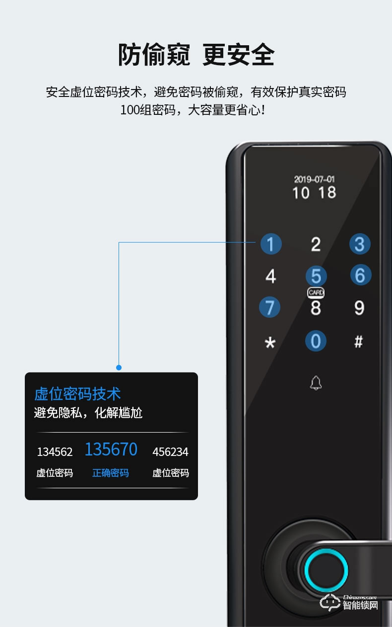 石將軍智能鎖 S2家用防盜門密碼鎖智能門鎖