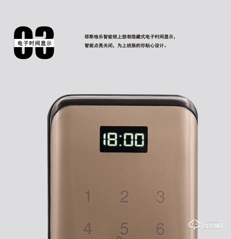 菲斯格樂智能鎖 6853家用防盜門智能門鎖密碼鎖