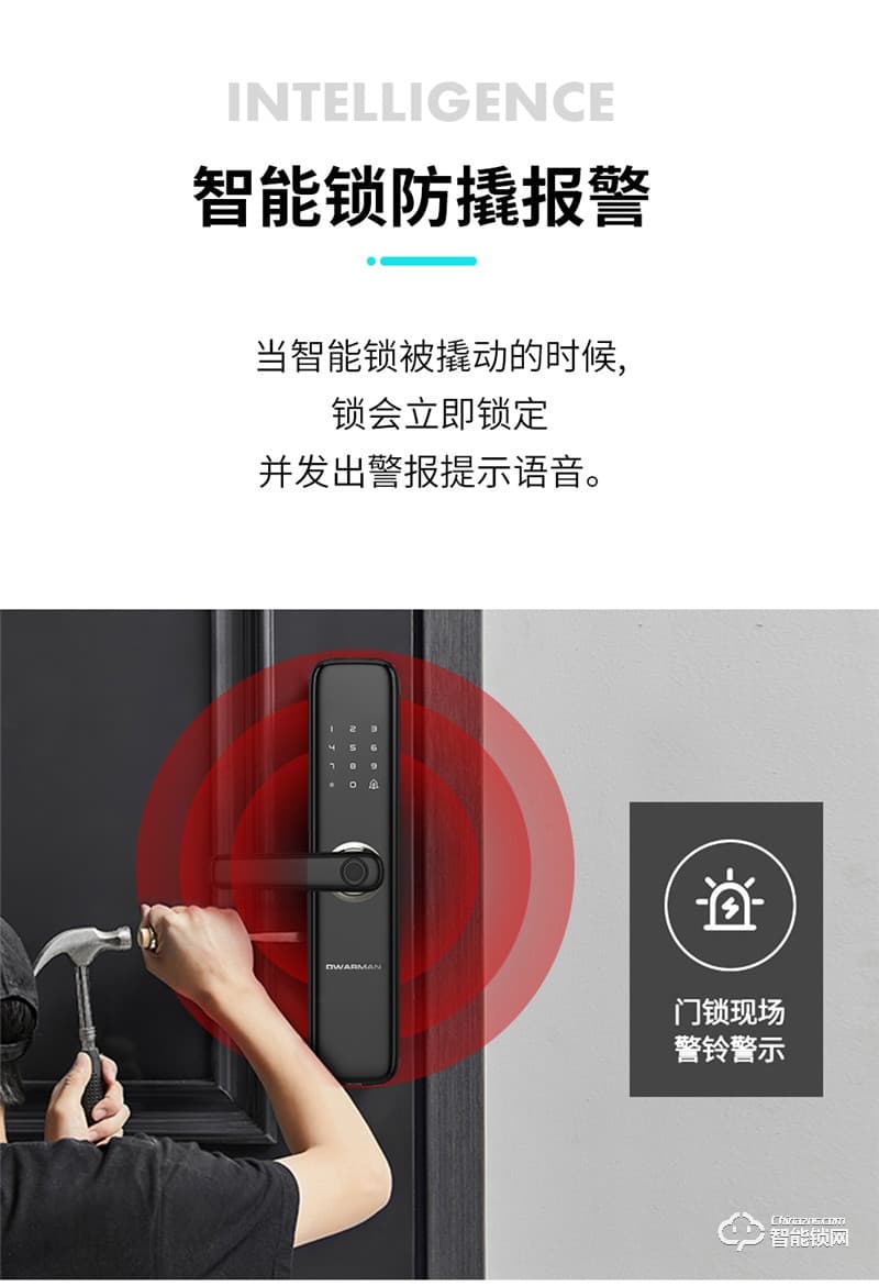 迪華曼智能鎖 家用電子防盜門(mén)鎖
