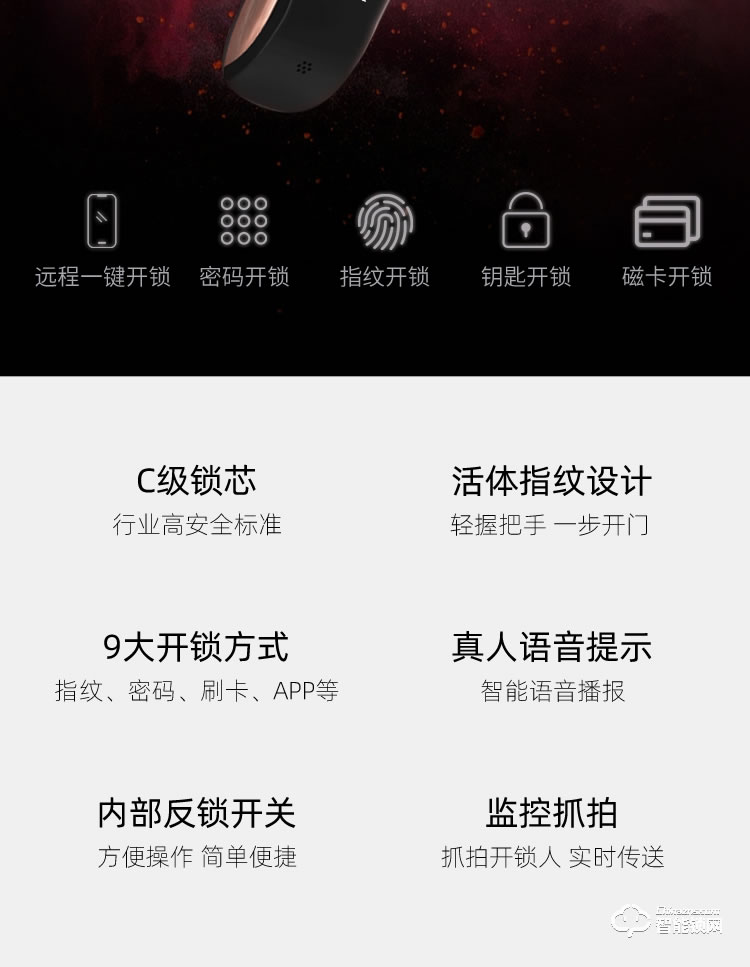 艾迪亞克智能鎖 S8家用防盜門(mén)入戶門(mén)防盜鎖