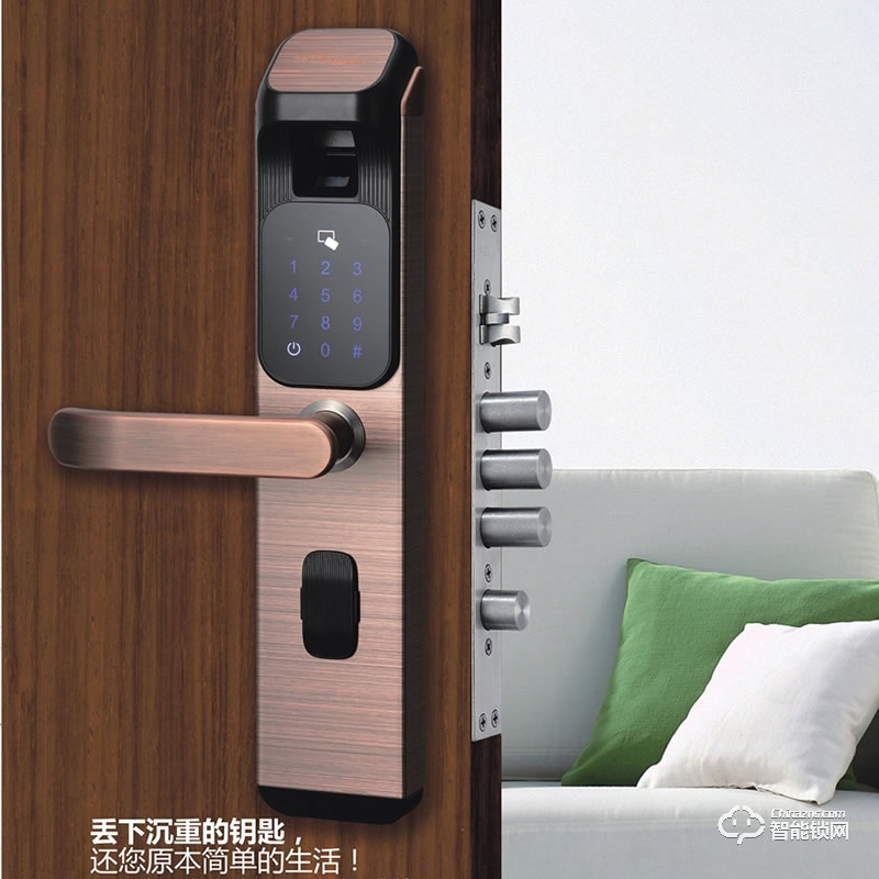 樸盾智能鎖 家用防盜門指紋密碼鎖