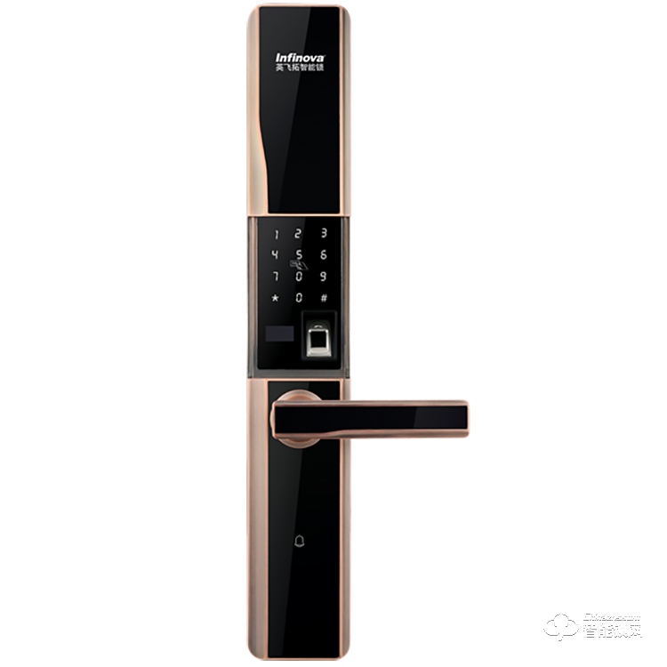 英飛拓智能鎖 A5防盜家用指紋密碼智能鎖