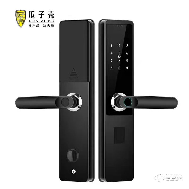 瓜子殼智能鎖 一握即開防盜智能指紋鎖