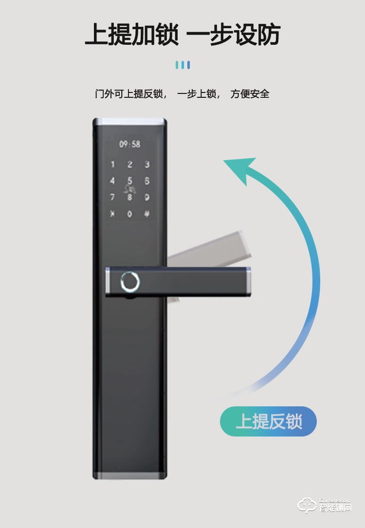 依蒙智能鎖 X6全自動(dòng)直板密碼指紋鎖