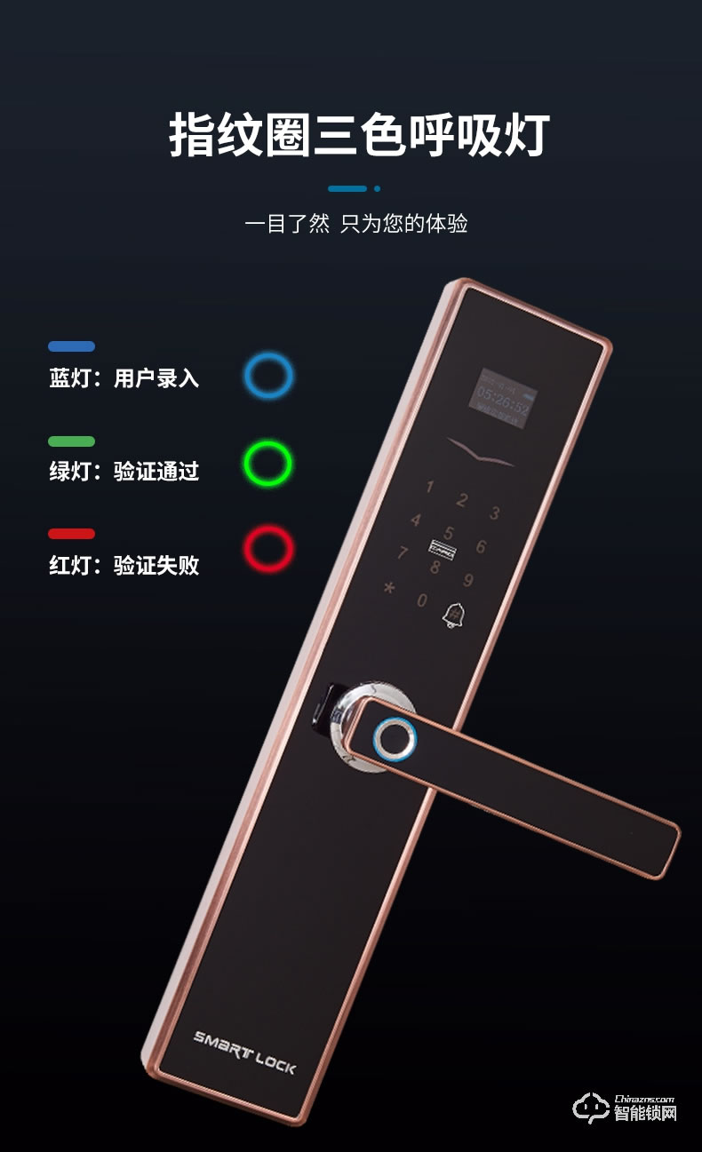 宏裕智能鎖 P7家用防盜電子門鎖